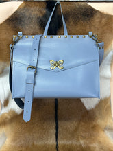 Load image into Gallery viewer, Blue Butterfly Handbag