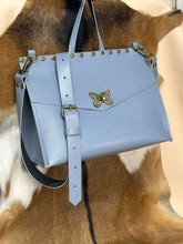 Load image into Gallery viewer, Blue Butterfly Handbag