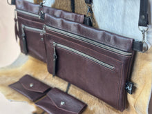 Load image into Gallery viewer, Burgundy Double Zip &amp; Card Envelope
