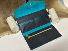 Load image into Gallery viewer, Teal Distressed Wallet
