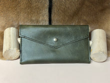 Load image into Gallery viewer, Military Green Buffalo Wallet
