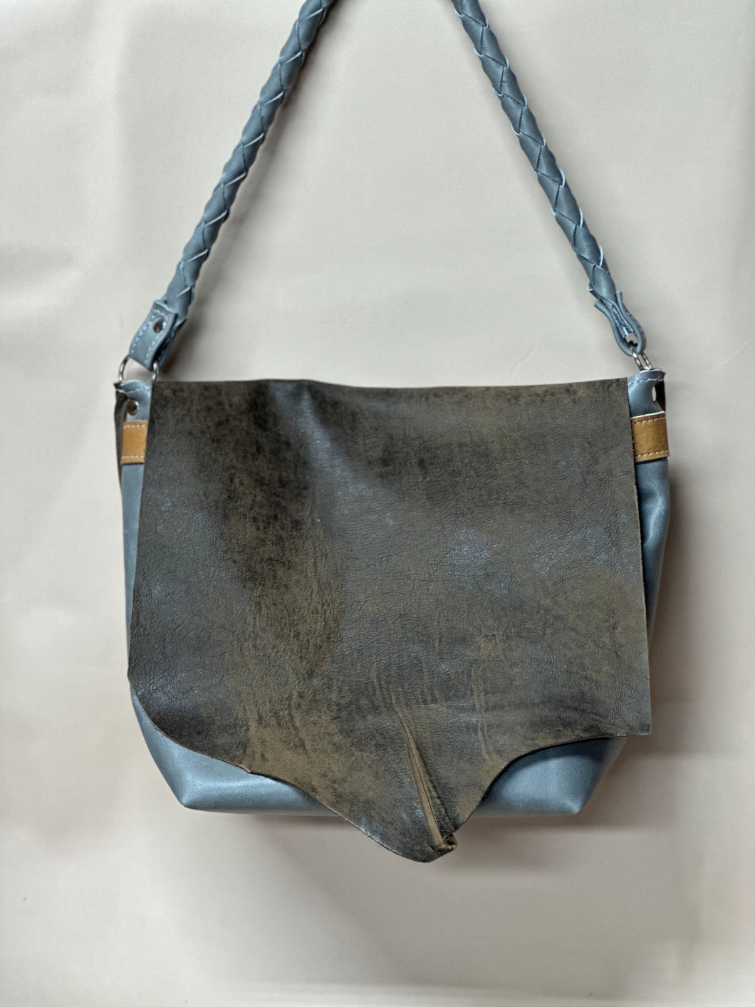 Patchwork Braided Shoulder Bag