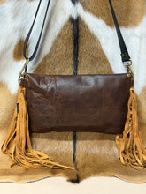Load image into Gallery viewer, Whiskey Fringe Crossbody
