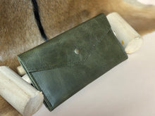 Load image into Gallery viewer, Military Green Buffalo Wallet
