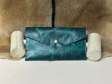 Load image into Gallery viewer, Teal Distressed Wallet
