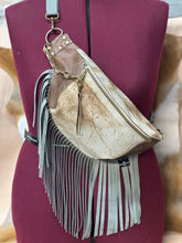 Load image into Gallery viewer, Acid Mint Fringe Bum Bag
