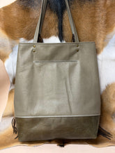 Load image into Gallery viewer, Basil &amp; Olive Fringe Tote
