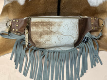 Load image into Gallery viewer, Acid Mint Fringe Bum Bag
