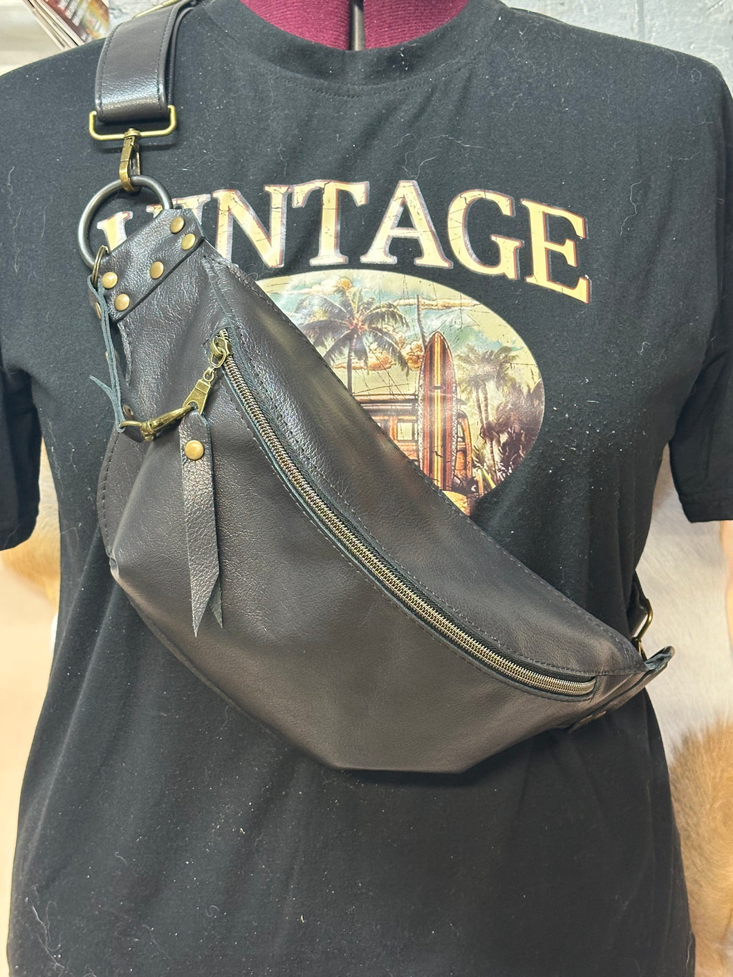 Graphite Bum Bag/Fanny Pack