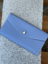 Load image into Gallery viewer, Wallet- Baby Blue Saffiano
