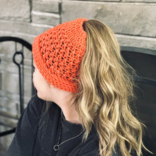 Load image into Gallery viewer, Crochet Bun Hat
